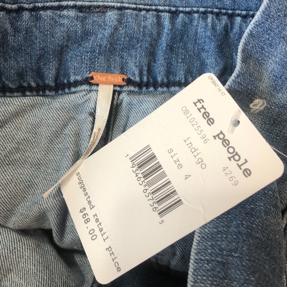 Free People Splendor in the Grass Denim Skirt - Picture 4 of 5